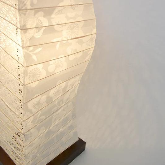 和紙フロアライト 和紙照明フロア 日本の和紙ランプ 和風フロアライト 手作り和紙照明 薄紙フロアライト モダン和紙照明 和紙照明デザイン 伝統的な和紙照明-和風照明フロアライト-和風照明フロアライト クク SF-2071 透かし梅×小梅白-白熱電球付属