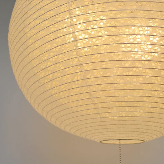 和紙ペンダントライト-和紙照明ペンダント-日本の和紙ランプ-和風ペンダントライト-手作り和紙照明-薄紙ペンダントライト-モダン和紙照明-和紙照明デザイン-伝統的な和紙照明-6畳用照明-二重提灯-2灯ペンダントライト-バド-spn2-1100-小梅白in小梅ベージュ 電球別売