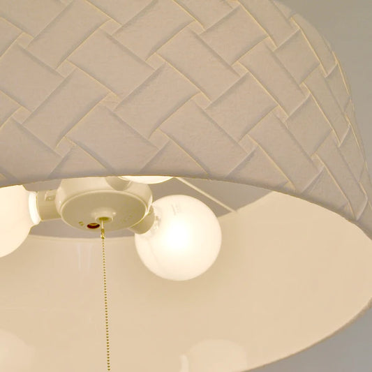 和紙ペンダントライト-和紙照明ペンダント-日本の和紙ランプ-和風ペンダントライト-手作り和紙照明-薄紙ペンダントライト-モダン和紙照明-和紙照明デザイン-伝統的な和紙照明-8畳用照明-姫シリーズ和風3灯ペンダントライト-VPN3-1080 織姫 電球別売