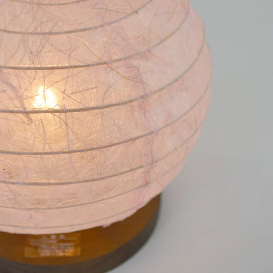 和紙テーブルライト 和紙照明テーブル 日本の和紙ライト 和風テーブルライト 手作り和紙照明 薄紙テーブルライト モダン和紙ライト 和紙ライトデザイン 伝統的な和紙照明 和風照明テーブルライト フルーツ B-10 小倉流紙ピンク 白熱電球25W付属