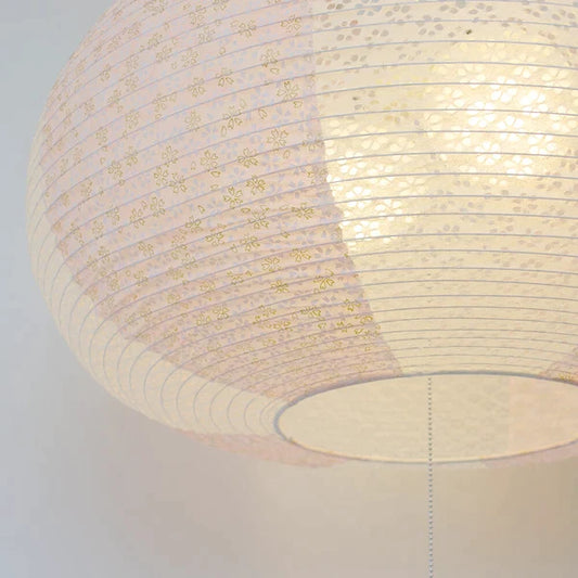 和紙ペンダントライト-和紙照明ペンダント-日本の和紙ランプ-和風ペンダントライト-手作り和紙照明-薄紙ペンダントライト-モダン和紙照明-和紙照明デザイン-伝統的な和紙照明-6畳用照明-和風照明2灯ペンダントライト-マロン-spn2-2201-桜玉ピンク-小梅白-電球別売