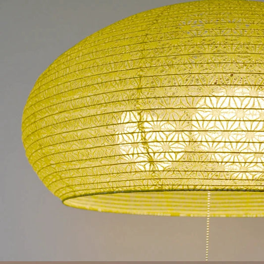 和紙ペンダントライト-和紙照明ペンダント-日本の和紙ランプ-和風ペンダントライト-手作り和紙照明-薄紙ペンダントライト-モダン和紙照明-和紙照明デザイン-伝統的な和紙照明-8畳用照明-3灯ペンダントライト-ドーム-spn3-1019-麻葉萌葱-電球別売