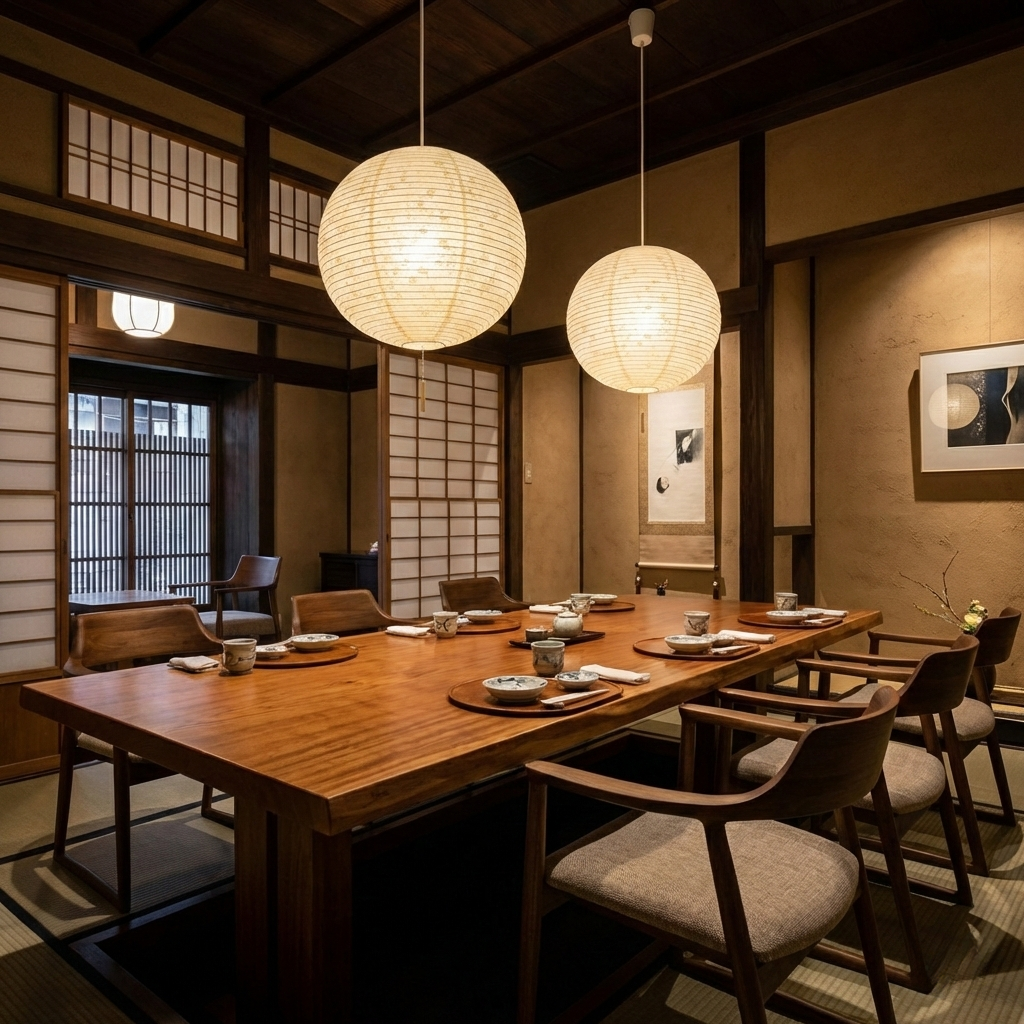 和紙ペンダントライト-和紙照明ペンダント-日本の和紙ランプ-和風ペンダントライト-手作り和紙照明-薄紙ペンダントライト-モダン和紙照明-和紙照明デザイン-伝統的な和紙照明-6畳用照明-二重提灯-2灯ペンダントライト-バド-spn2-1100-小梅白in小梅ベージュ 電球別売